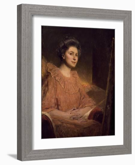 Portrait of Angele Delasalle-Jean Joseph Benjamin Constant-Framed Giclee Print