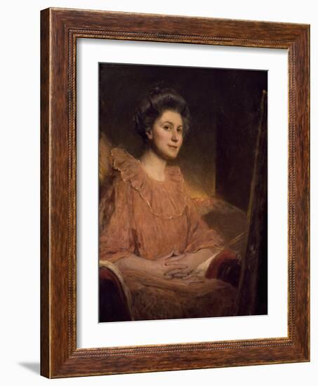 Portrait of Angele Delasalle-Jean Joseph Benjamin Constant-Framed Giclee Print