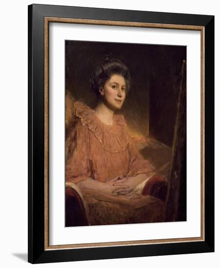 Portrait of Angele Delasalle-Jean Joseph Benjamin Constant-Framed Giclee Print