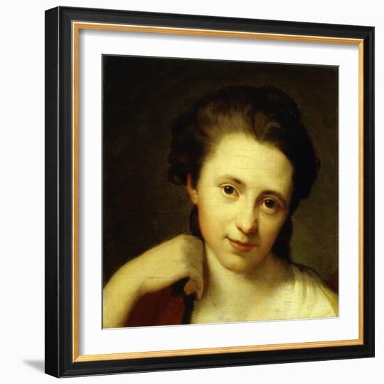 Portrait of Angelica Kauffmann, Bust Length-Anton von Maron-Framed Giclee Print