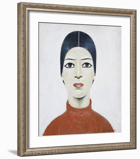 Portrait Of Ann, 1957-Laurence Stephen Lowry-Framed Premium Giclee Print