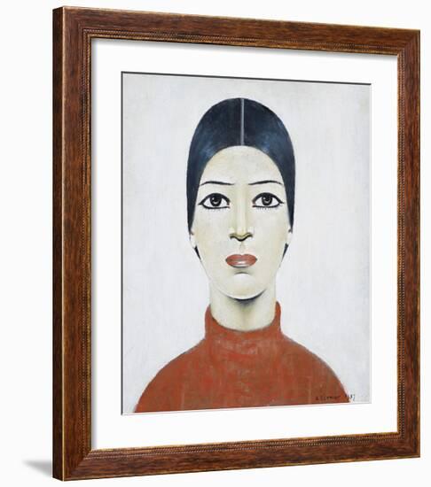 Portrait Of Ann, 1957-Laurence Stephen Lowry-Framed Premium Giclee Print