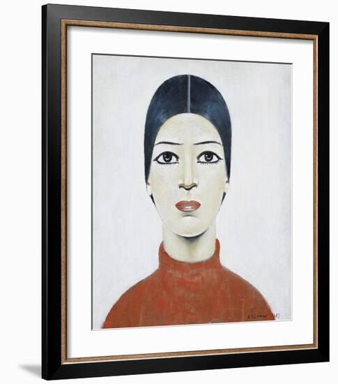 Portrait Of Ann, 1957-Laurence Stephen Lowry-Framed Premium Giclee Print