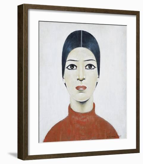 Portrait Of Ann, 1957-Laurence Stephen Lowry-Framed Premium Giclee Print