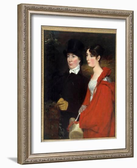 Portrait of Ann and Mary Constable. Painting by John Constable (1776-1837), circa 1810-1814. Privat-John Constable-Framed Giclee Print