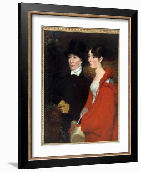 Portrait of Ann and Mary Constable. Painting by John Constable (1776-1837), circa 1810-1814. Privat-John Constable-Framed Giclee Print