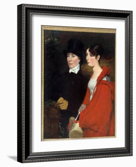 Portrait of Ann and Mary Constable. Painting by John Constable (1776-1837), circa 1810-1814. Privat-John Constable-Framed Giclee Print