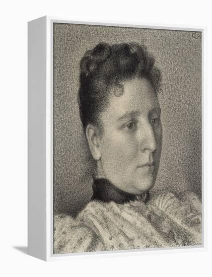 Portrait of Anna Boch, 1894-Georges Lemmen-Framed Premier Image Canvas