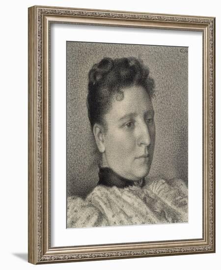 Portrait of Anna Boch, 1894-Georges Lemmen-Framed Giclee Print