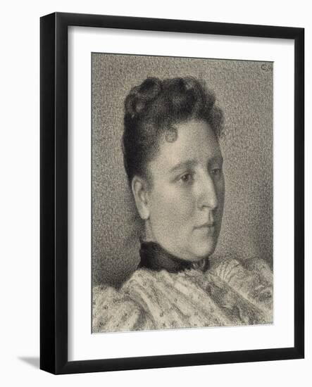 Portrait of Anna Boch, 1894-Georges Lemmen-Framed Giclee Print