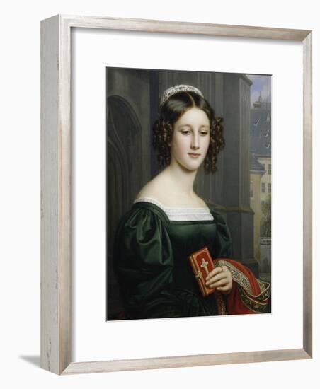 Portrait of Anna Hillmaier, 1829-Joseph Karl Stieler-Framed Giclee Print