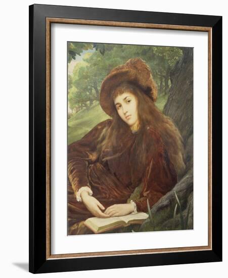 Portrait of Anna Maria 'Nettie' Jameson, Nee Davies-William Blake Richmond-Framed Giclee Print