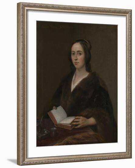 Portrait of Anna Maria Van Schurman (1607-167), 1649-Jan Lievens-Framed Giclee Print