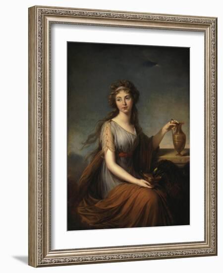 Portrait of Anna Pitt, as Hebe, 1792-Elisabeth Louise Vigee-LeBrun-Framed Giclee Print