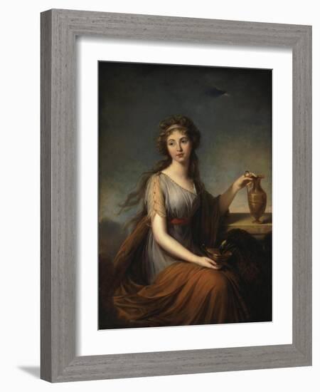 Portrait of Anna Pitt, as Hebe, 1792-Elisabeth Louise Vigee-LeBrun-Framed Giclee Print