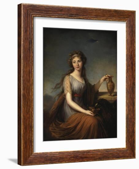 Portrait of Anna Pitt, as Hebe, 1792-Elisabeth Louise Vigee-LeBrun-Framed Giclee Print