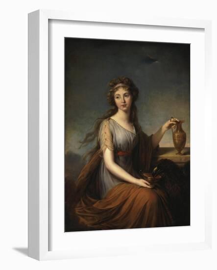 Portrait of Anna Pitt, as Hebe, 1792-Elisabeth Louise Vigee-LeBrun-Framed Giclee Print