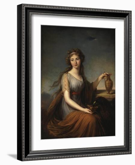 Portrait of Anna Pitt, as Hebe, 1792-Elisabeth Louise Vigee-LeBrun-Framed Giclee Print