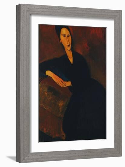 Portrait of Anna Zborowska, 1917-Amedeo Modigliani-Framed Giclee Print