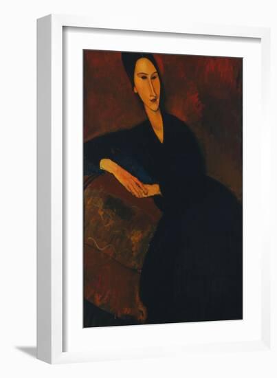 Portrait of Anna Zborowska, 1917-Amedeo Modigliani-Framed Giclee Print