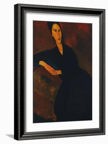 Portrait of Anna Zborowska, 1917-Amedeo Modigliani-Framed Giclee Print