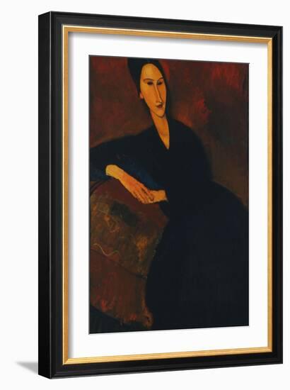 Portrait of Anna Zborowska, 1917-Amedeo Modigliani-Framed Giclee Print