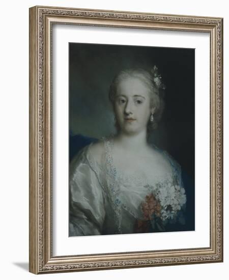 Portrait of Anne Carlotta Gauthier-Rosalba Carriera-Framed Giclee Print