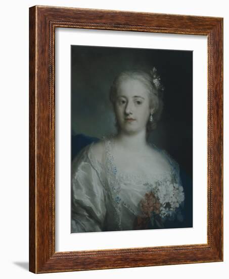 Portrait of Anne Carlotta Gauthier-Rosalba Carriera-Framed Giclee Print