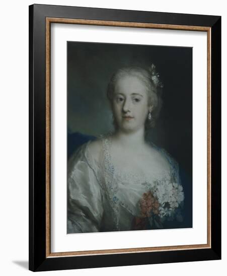 Portrait of Anne Carlotta Gauthier-Rosalba Carriera-Framed Giclee Print