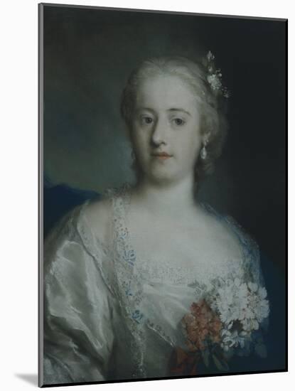 Portrait of Anne Carlotta Gauthier-Rosalba Carriera-Mounted Giclee Print