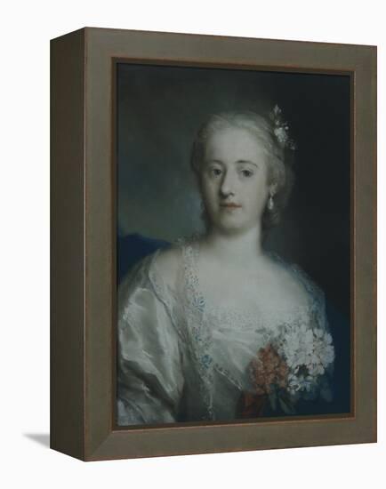 Portrait of Anne Carlotta Gauthier-Rosalba Carriera-Framed Premier Image Canvas