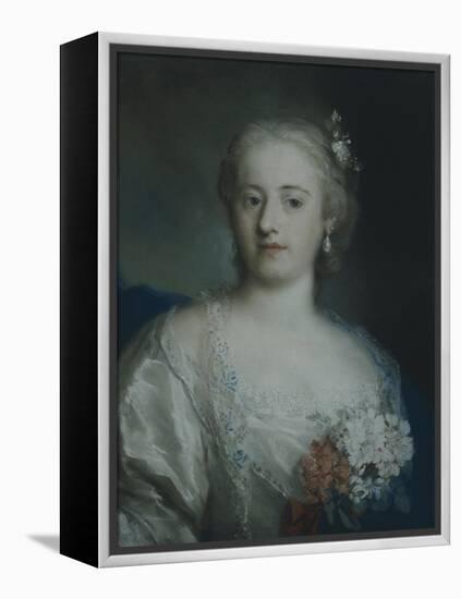 Portrait of Anne Carlotta Gauthier-Rosalba Carriera-Framed Premier Image Canvas