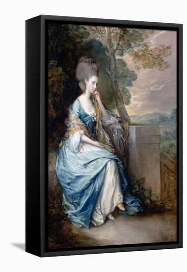 Portrait of Anne, Countess of Chesterfield-Thomas Gainsborough-Framed Premier Image Canvas