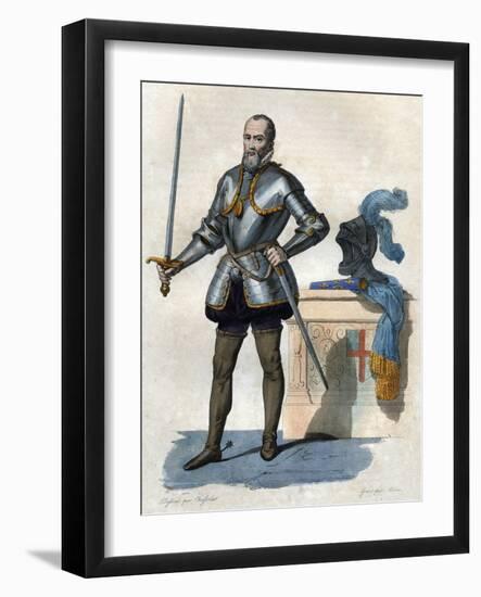 Portrait of Anne de Montmorency, duc de Montmorency, French soldier, statesman and diplomat-French School-Framed Giclee Print