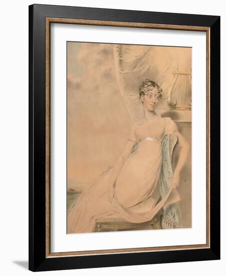 Portrait of Anne Lucy Poulett, Lady Nugent-John Downman-Framed Giclee Print