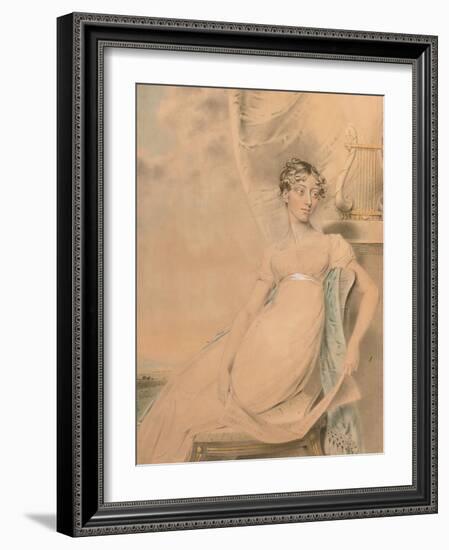 Portrait of Anne Lucy Poulett, Lady Nugent-John Downman-Framed Giclee Print