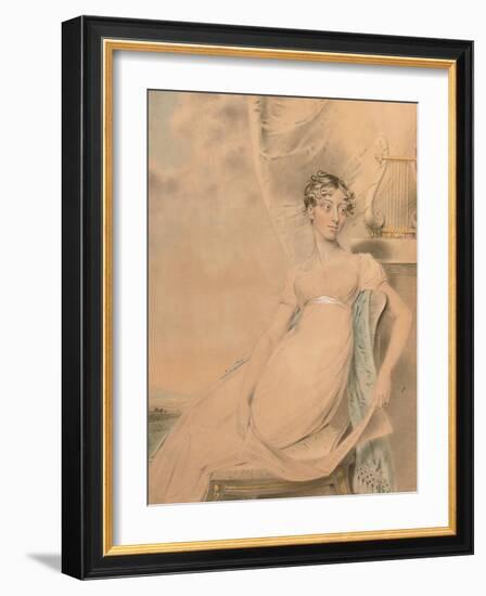 Portrait of Anne Lucy Poulett, Lady Nugent-John Downman-Framed Giclee Print