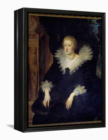 Portrait of Anne of Austria, Queen of France (1601-1666) Wife by Louis XIII (1601-1643) Painting By-Peter Paul Rubens-Framed Premier Image Canvas