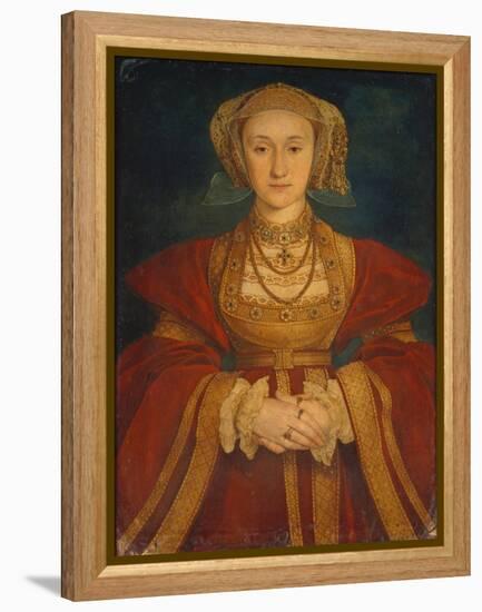 Portrait of Anne of Cleves, 1539-Hans Holbein the Younger-Framed Premier Image Canvas