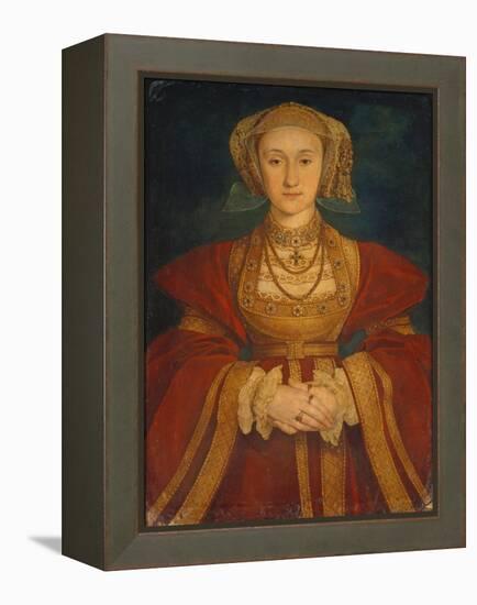 Portrait of Anne of Cleves, 1539-Hans Holbein the Younger-Framed Premier Image Canvas