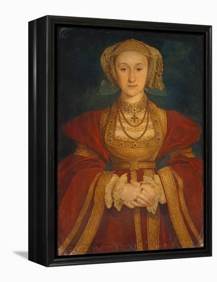 Portrait of Anne of Cleves, 1539-Hans Holbein the Younger-Framed Premier Image Canvas