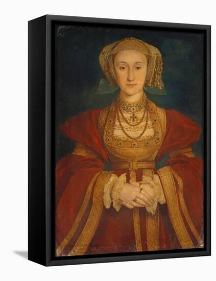 Portrait of Anne of Cleves, 1539-Hans Holbein the Younger-Framed Premier Image Canvas