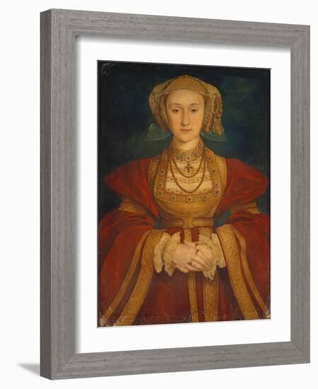 Portrait of Anne of Cleves, 1539-Hans Holbein the Younger-Framed Giclee Print