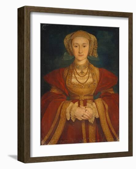 Portrait of Anne of Cleves, 1539-Hans Holbein the Younger-Framed Giclee Print