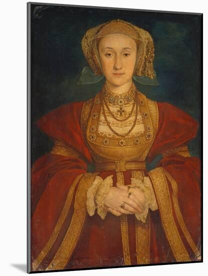 Portrait of Anne of Cleves, 1539-Hans Holbein the Younger-Mounted Giclee Print