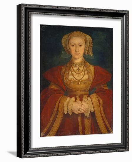 Portrait of Anne of Cleves, 1539-Hans Holbein the Younger-Framed Giclee Print