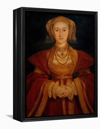 Portrait of Anne of Cleves-Hans Holbein the Younger-Framed Premier Image Canvas