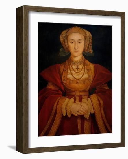 Portrait of Anne of Cleves-Hans Holbein the Younger-Framed Giclee Print