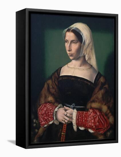 Portrait of Anne Stafford, C.1535-Ambrosius Benson-Framed Premier Image Canvas