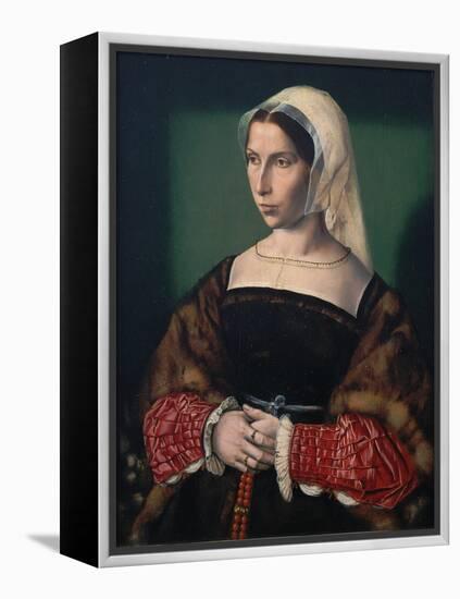 Portrait of Anne Stafford, C.1535-Ambrosius Benson-Framed Premier Image Canvas